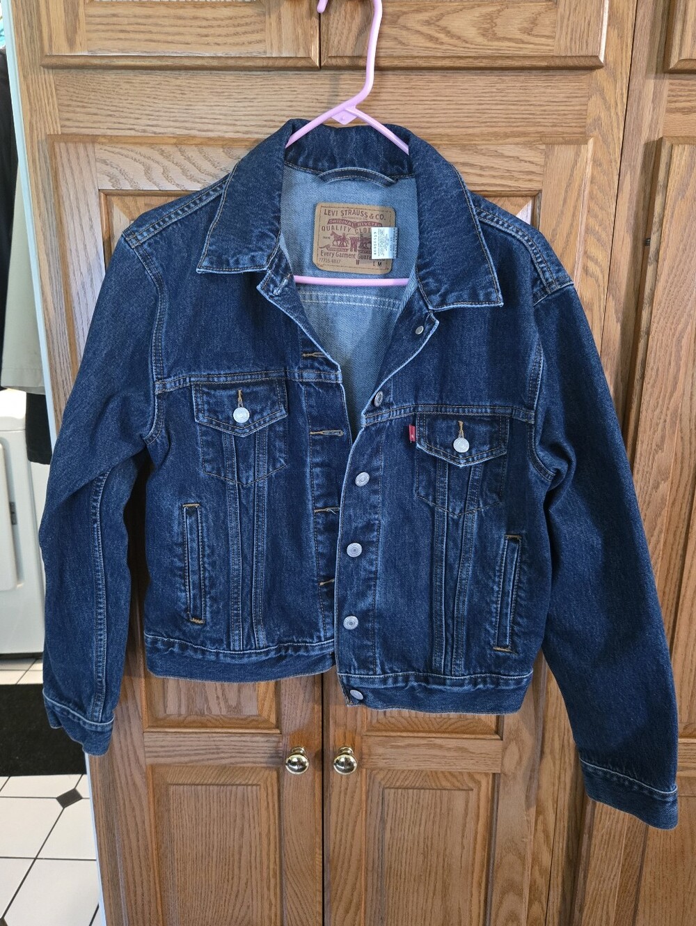 Vintage Levi's Dark Indigo Denim Jacket - Dark Wash- Navy Blue
